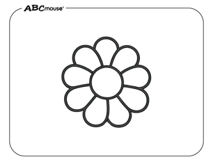 Free printable simple flower coloring pages for kids from ABCmouse.com. 
