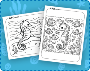 Ocean Animal Coloring Pages for Kids | ABCmouse