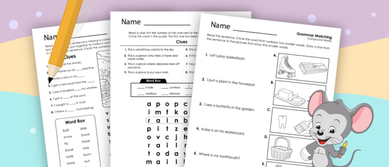 Compound Words Worksheets | ABCmouse