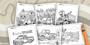Free Printable Truck Coloring Pages | ABCmouse