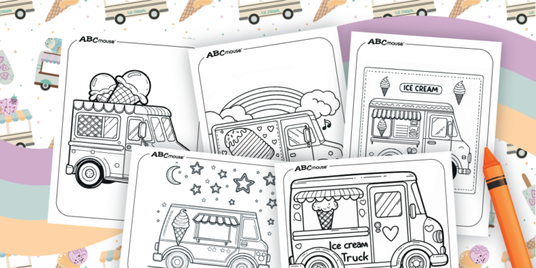 Free Printable Ice Cream Coloring Pages | ABCmouse
