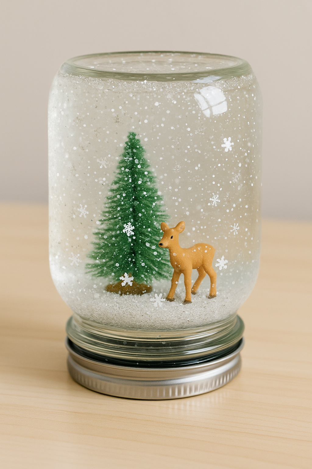 Fun diy snow globe craft for kids to make from ABCmouse.com.