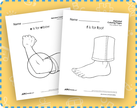 Free printable parts of the body worksheets from ABCmouse.com. 