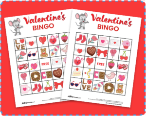 Free Printable Valentines Bingo Cards for Kids | ABCmouse