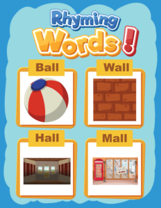 Sticky Notes Rhyming Words Rhyming Words for Kindergarten (Free Printables) | ABCmouse