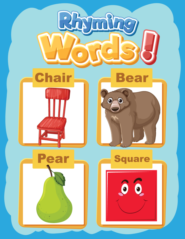 Sticky Notes Rhyming Words Rhyming Words for Kindergarten (Free Printables) | ABCmouse