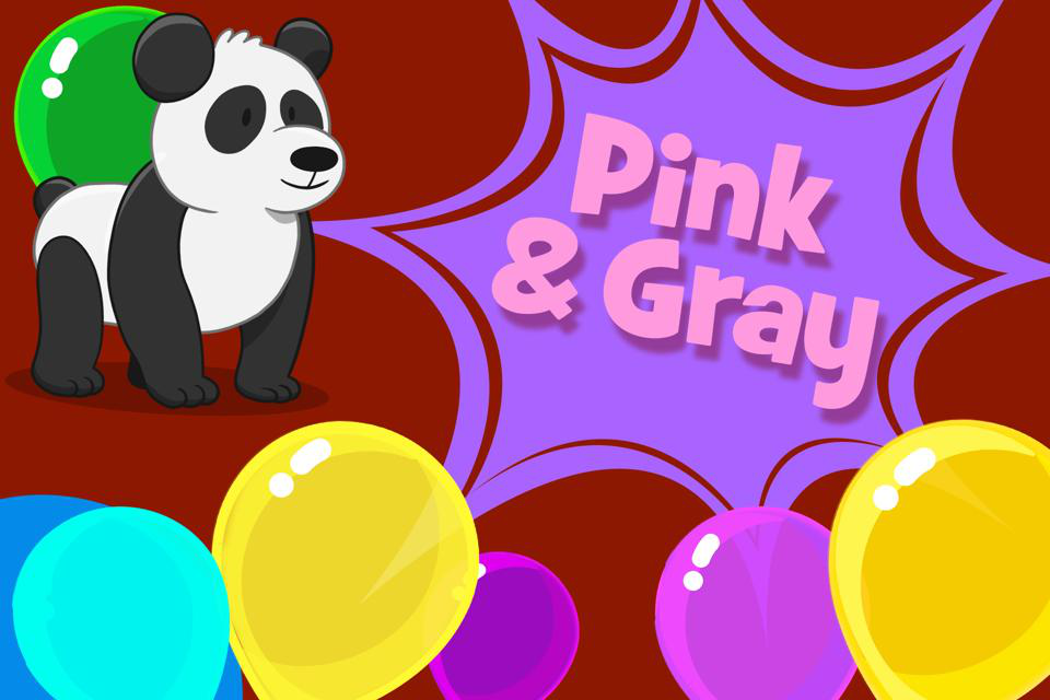 Gray and Pink Pop and Peek