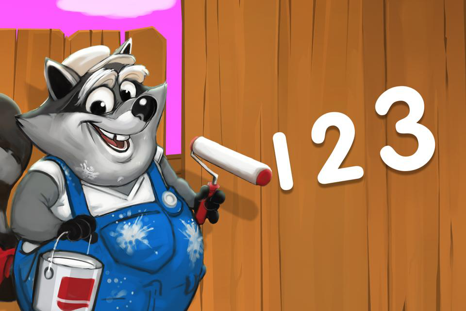 Numbers on the fence fun ABCmouse learning game for kids form ABCmouse.com. 