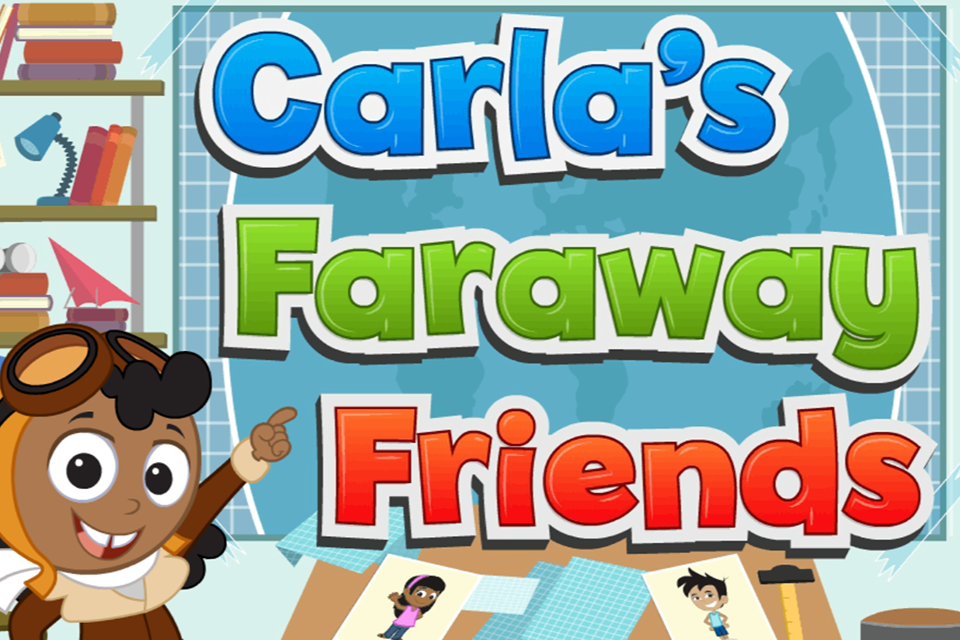 Carla's faraway friends a fun social studies game for kids from ABCmouse.com. 