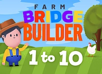 Farm Bridge Builder: Numbers 1–10