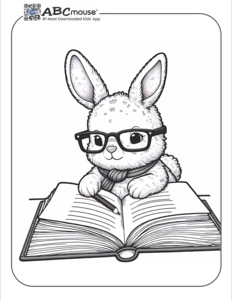Free printable rabbit coloring pages for kids from ABCmouse.com.