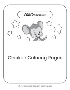 Cute Chicken Coloring Pages for Kids | ABCmouse