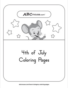 4th of July-themed Coloring Page with | ABCmouse