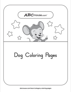 Dog-themed Coloring Page for | ABCmouse