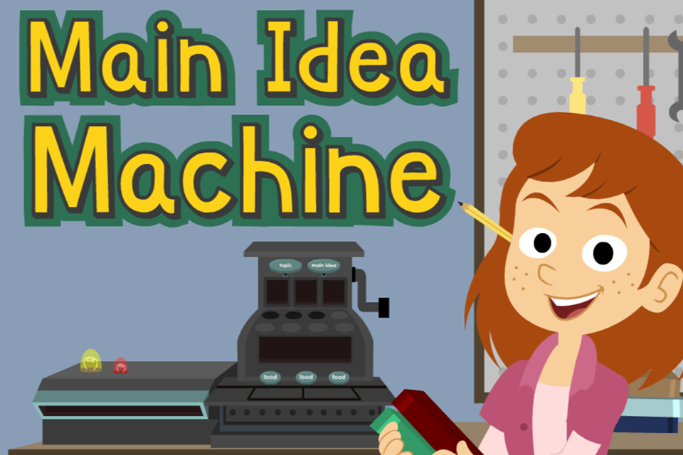 Main Idea Machine free fun language and writing game for kids from ABCmouse.com. 