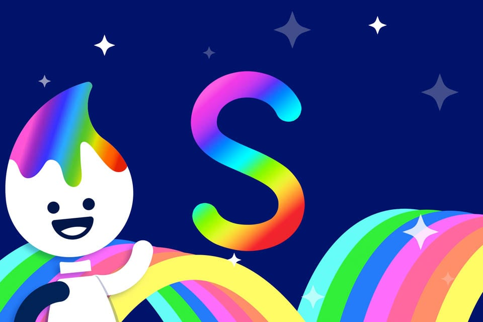 Rainbow Traceables: Letter S