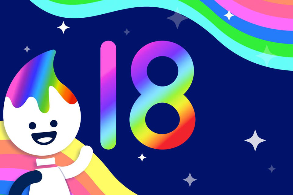 Rainbow Traceables: Number 18