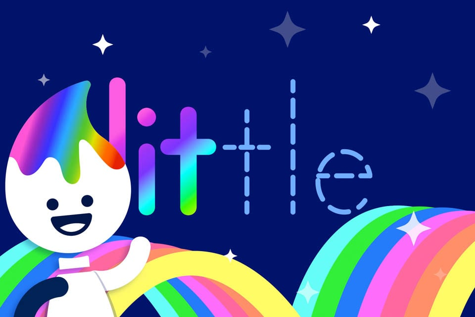 Rainbow Traceables: Sight Word “little”