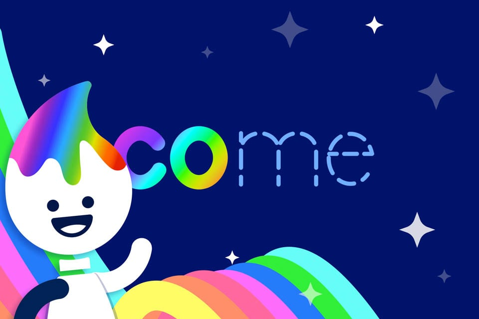 Rainbow Traceables: Sight Word “come”