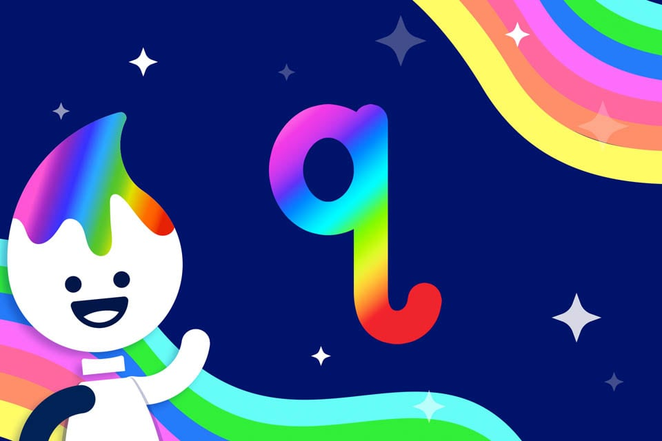Rainbow Traceables: Letter q