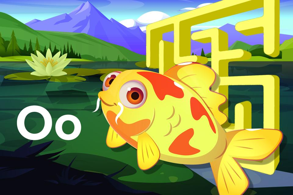 Letter Oo Koi Maze