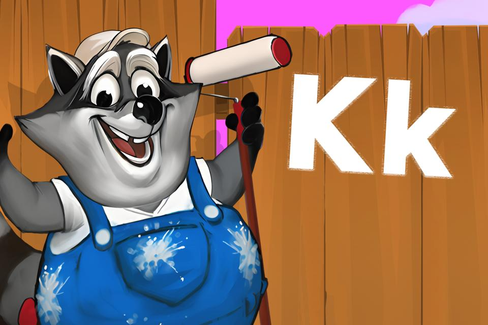 Letter Kk on the Fence