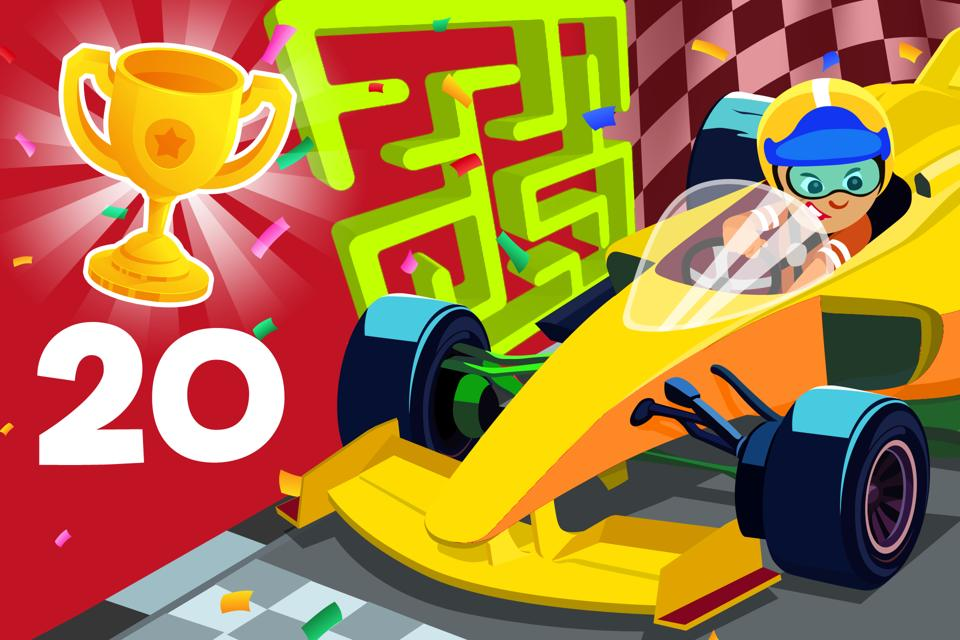 Number 20 Race Maze