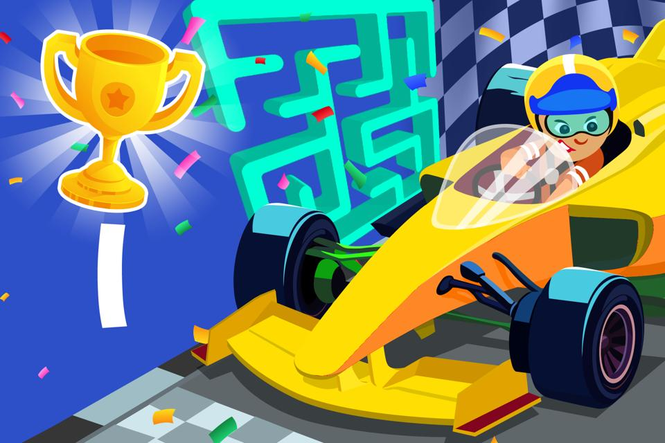 Letter l Race Maze
