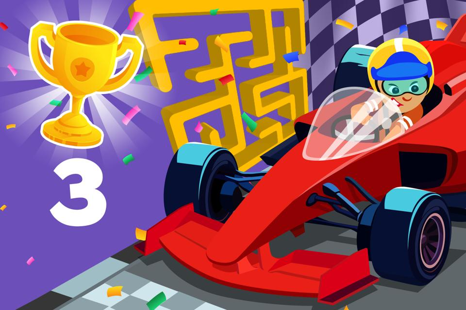 Number 3 Race Maze