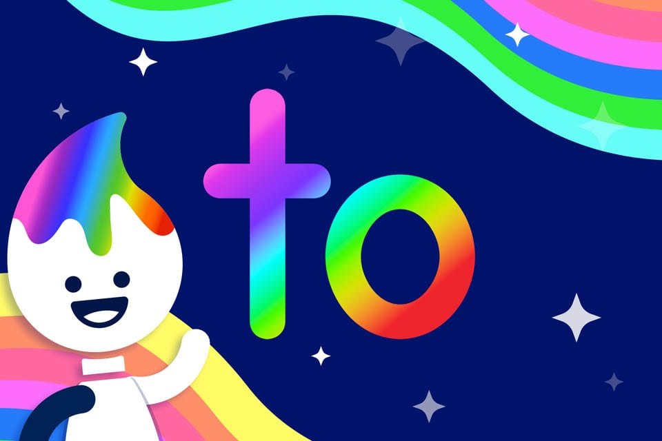Rainbow Traceables: Sight Word “to”