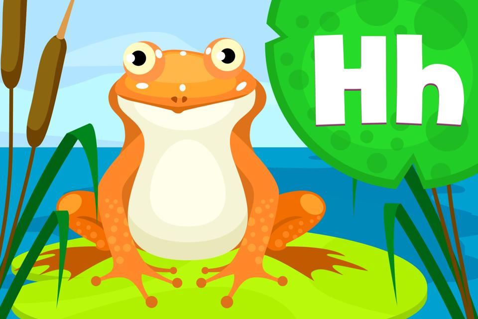Frog Feeder: Letter h