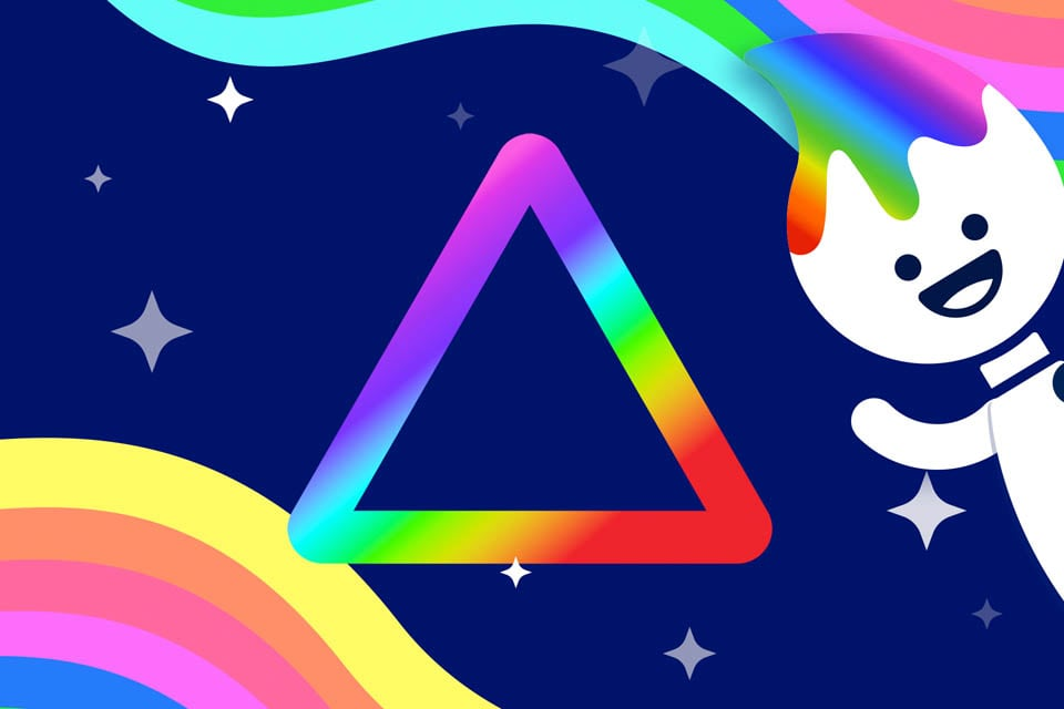 Rainbow Traceables: Triangle
