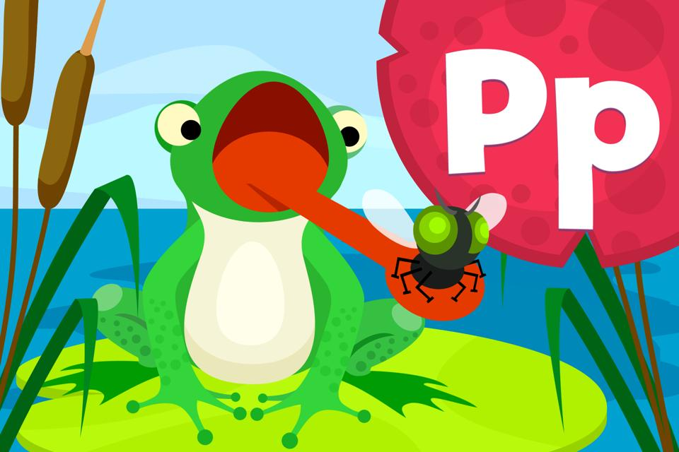 Frog Feeder: Letter p
