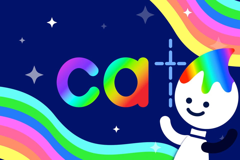 Rainbow Traceables: Word Family Word “cat”