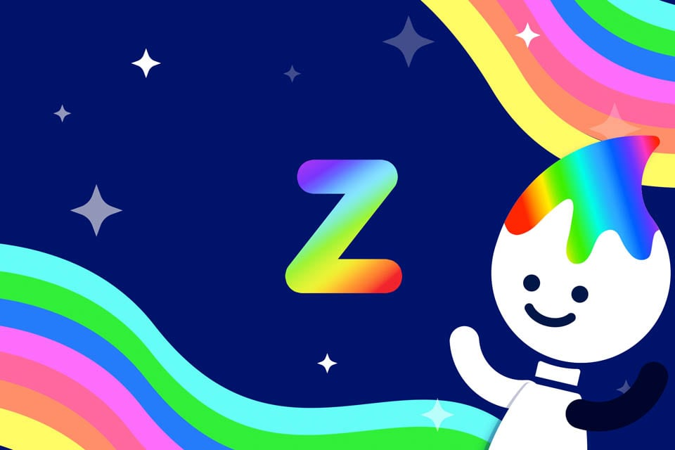 Rainbow Traceables: Letter z