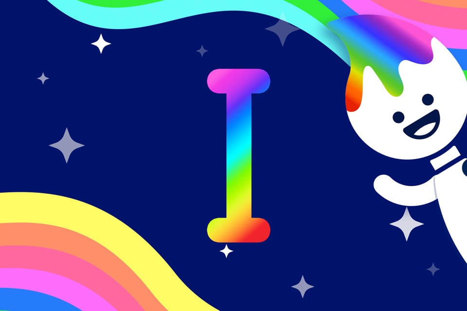 Rainbow Traceables: Sight Word “i”
