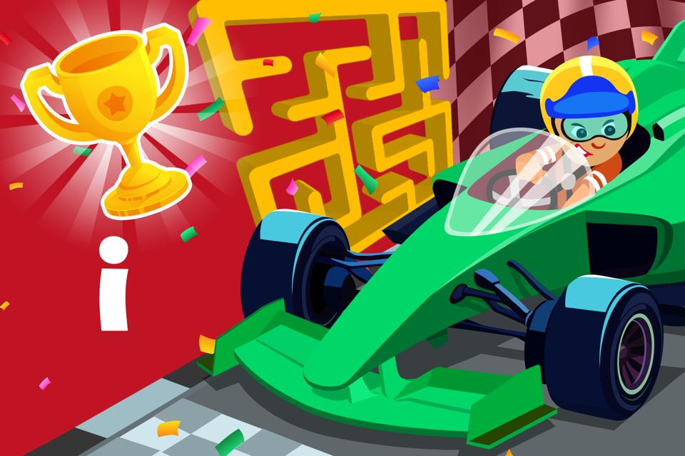 Letter i Race Maze
