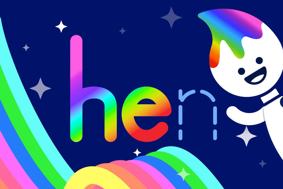 Rainbow Traceables: Word Family Word “hen”