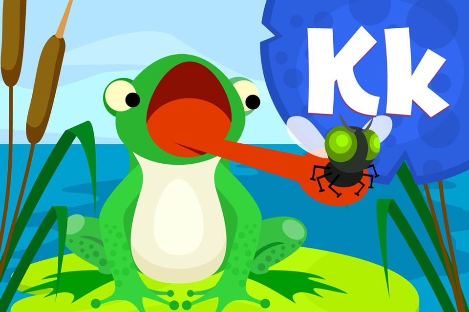 Frog Feeder: Letter k