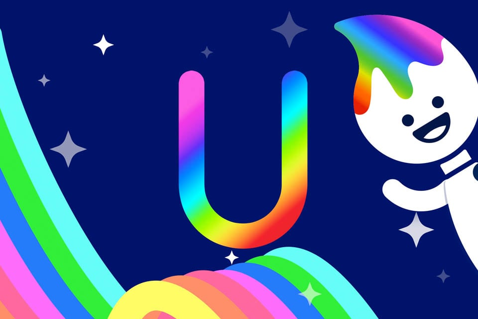 Rainbow Traceables: Letter U