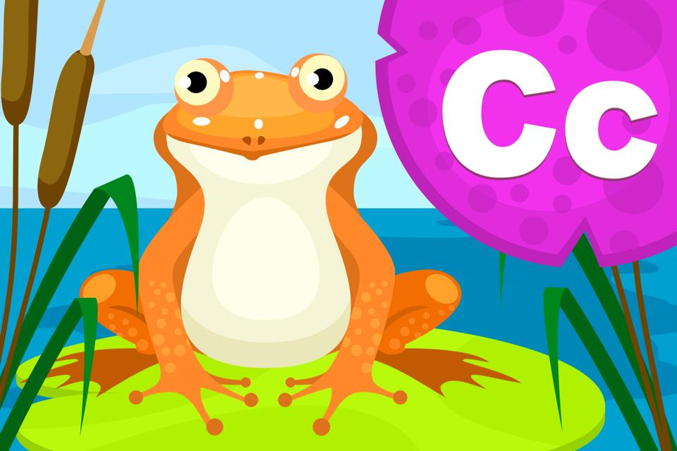Fun letter c frog eater game for preschoolers by ABCmouse.com.