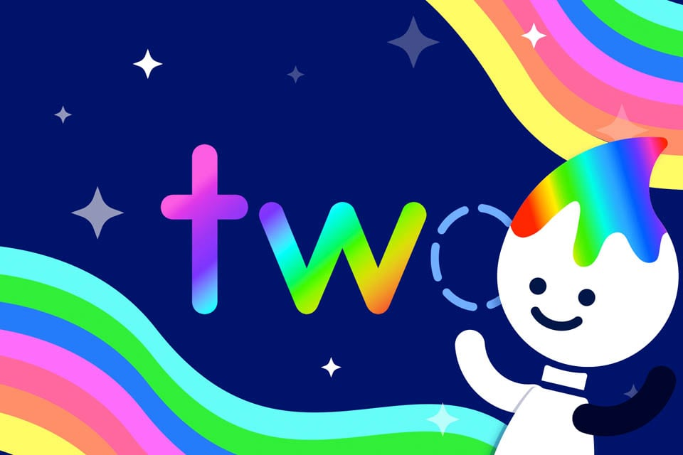 Free fun practice writing the sight word two with a rainbow game for kids to play online from ABCmouse.com. 