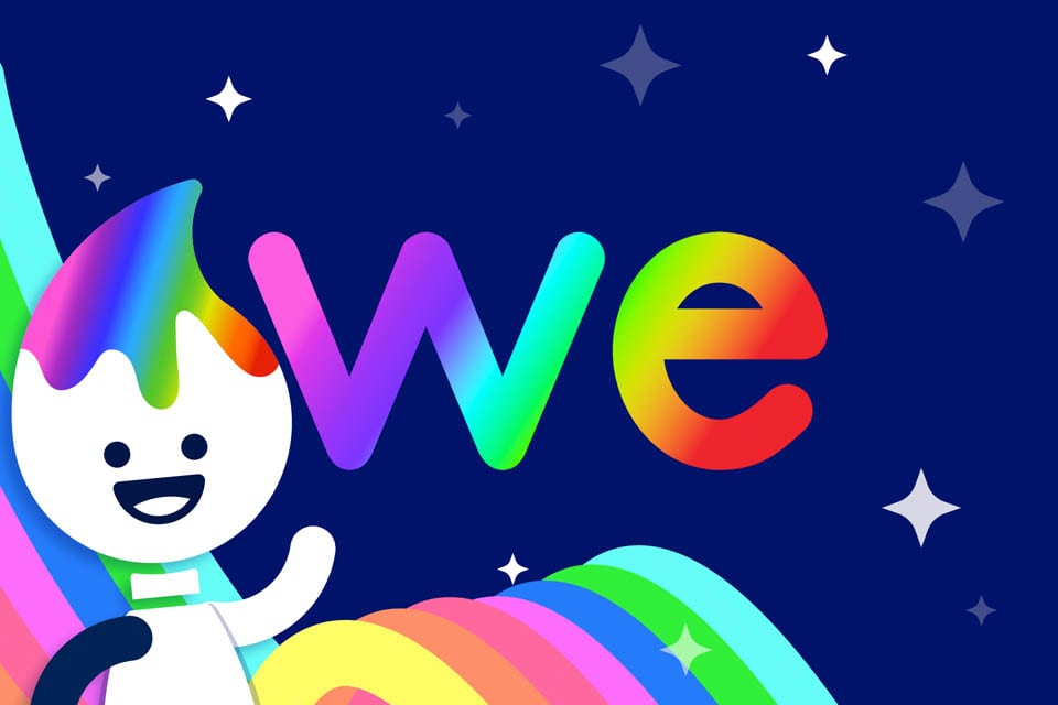 Rainbow Traceables: Sight Word “we”