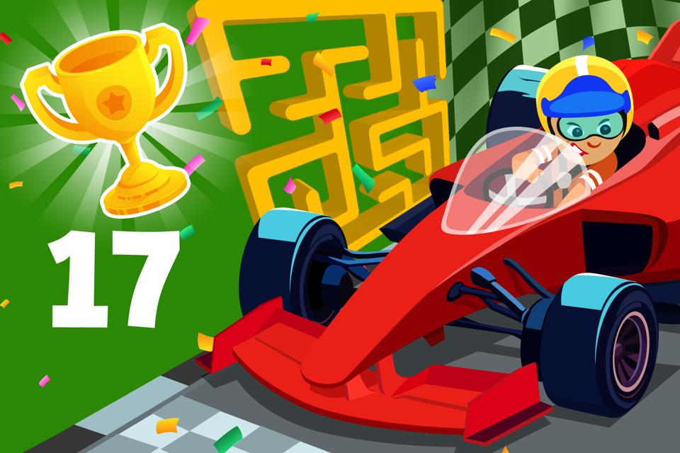 Number 17 Race Maze