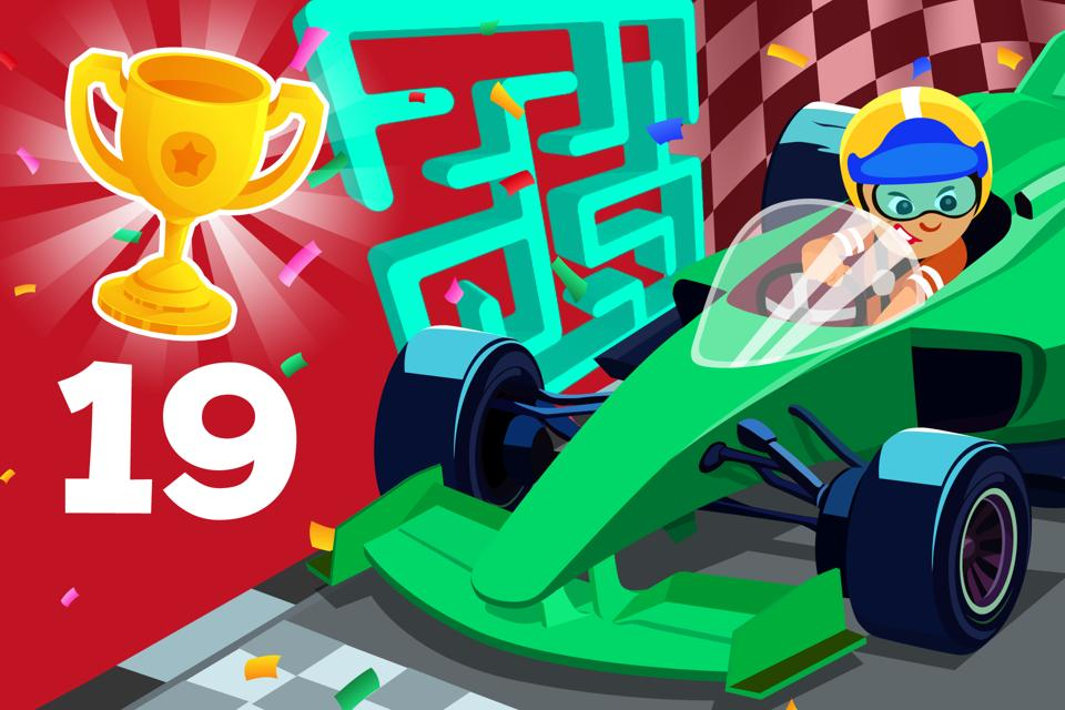 Number 19 Race Maze