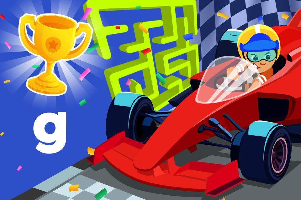 Letter g Race Maze