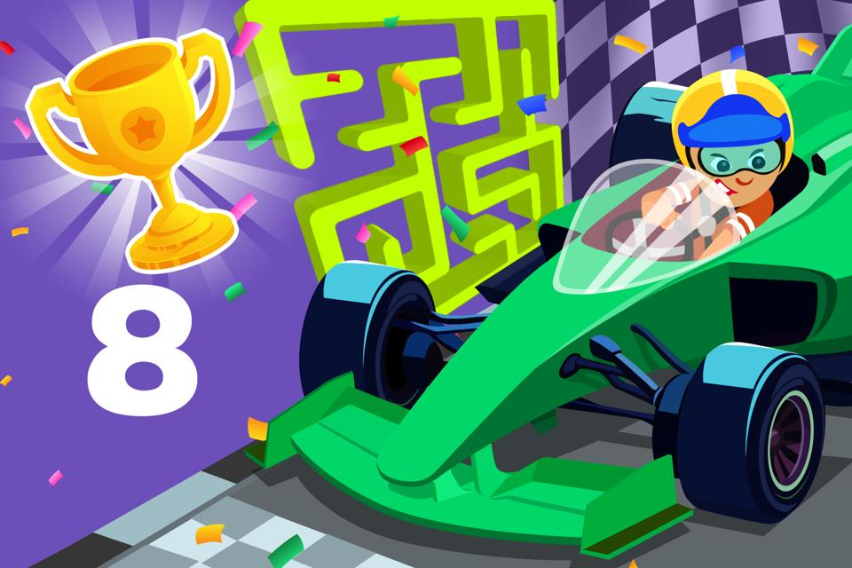Number 8 Race Maze