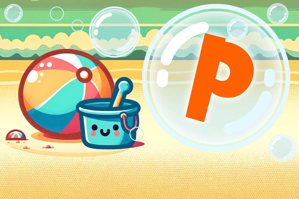 Alphabet Bubbles: Letter p