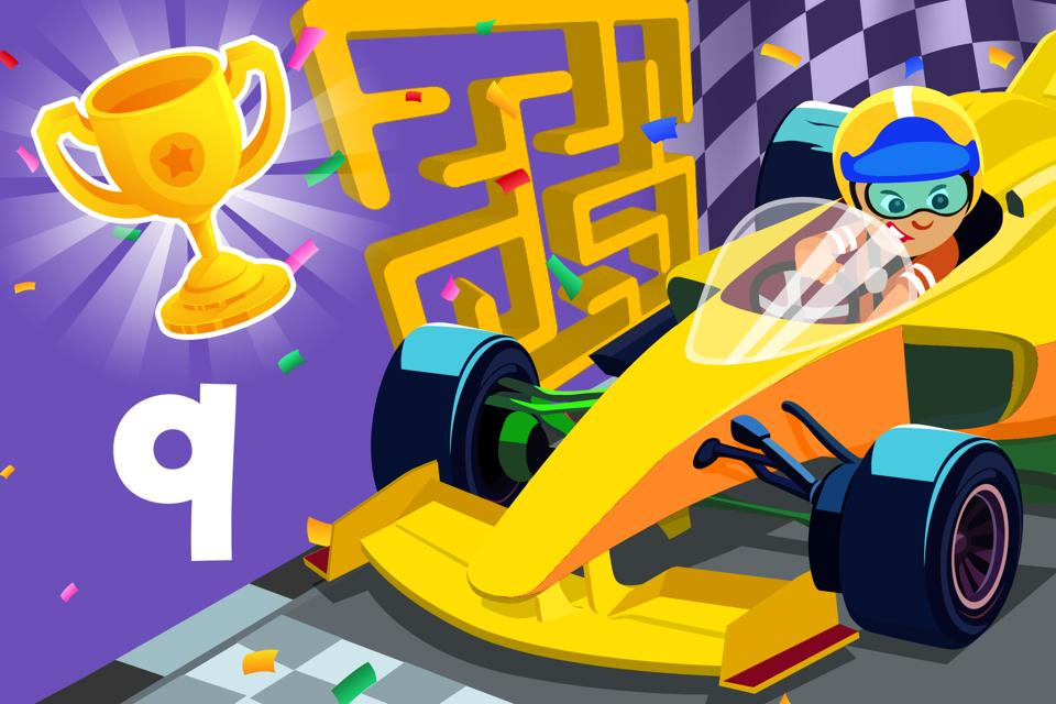 Letter q Race Maze