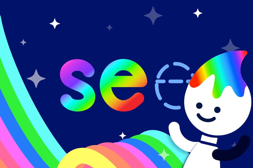 Rainbow Traceables: Sight Word “see”